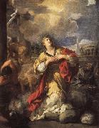 Pietro da Cortona St.Martina Refusing to Worship Idols oil